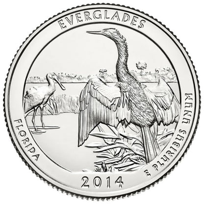 2014-D Everglades National Park Quarter Single Coin