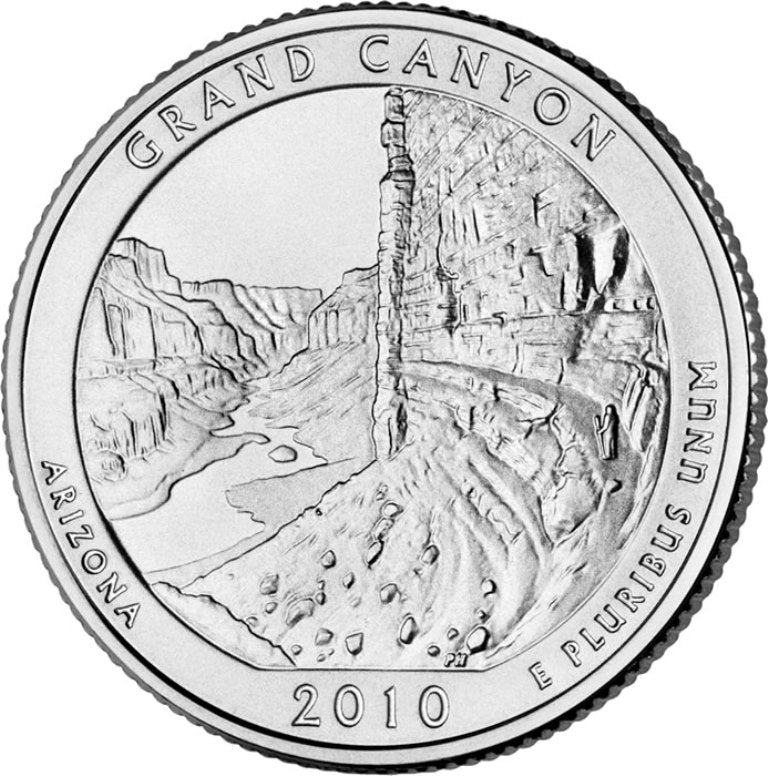 2010 - D Grand Canyon National Park Quarter Single Coin