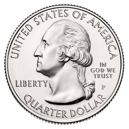 2017 - P George Rogers Clark National Historical Park, IN National Park Quarter 40 Coin Roll