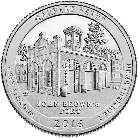 2016 - D Harpers Ferry National Park Quarter Single Coin