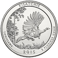 2015 - P Kisatchie National Forest, LA National Park Quarter Single