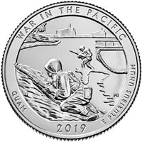 2019 - D War in the Pacific National Historical Park, GuamNational Park Quarter Quarter Single Coin
