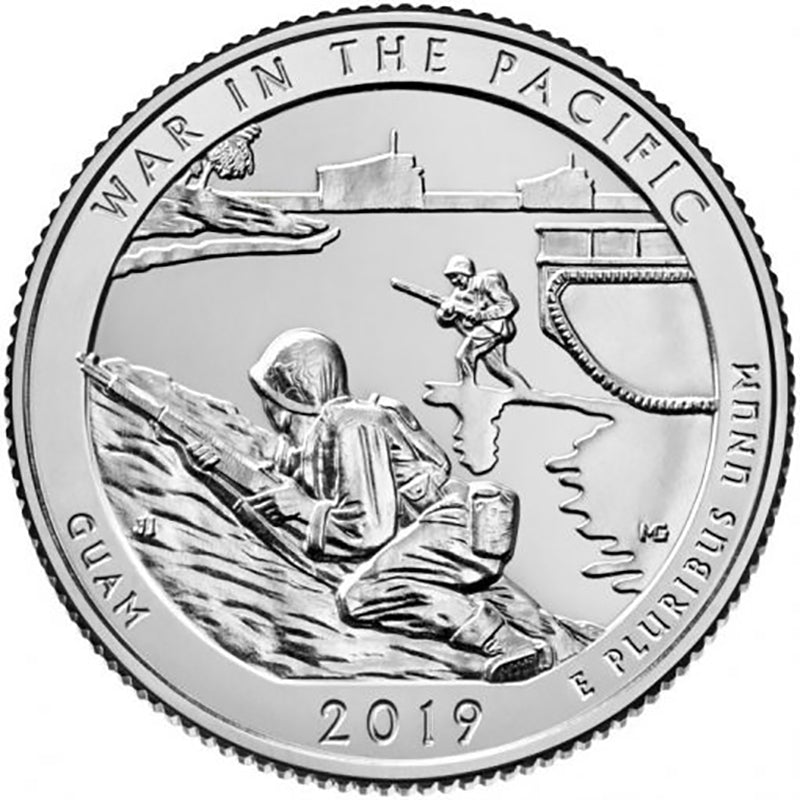 2019-P War in the Pacific National Park Quarter - 40 Coin Roll