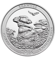 2016 - P Shawnee National Forest, IL National Park Quarter Single Coin