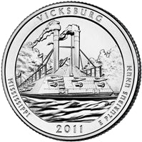 2011 - D Vicksburg - Roll of 40 National Park Quarters