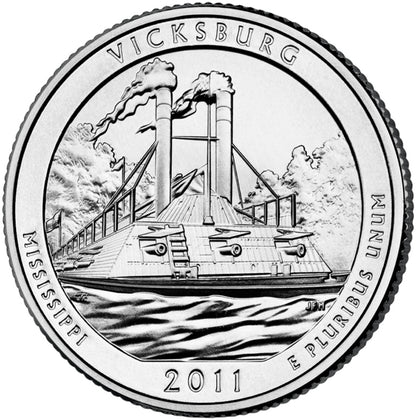 2011-D Vicksburg National Park Quarter - Single Coin