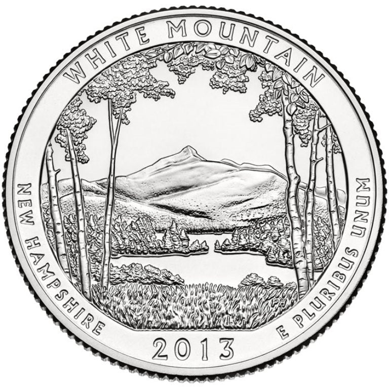 2013 - D White Mountain - Roll of 40 National Park Quarters