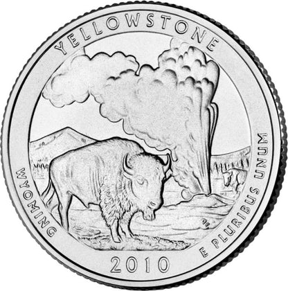 2010-D Yellowstone National Park Quarter - Single Coin