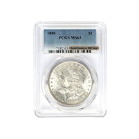 1888 P Morgan Silver Dollar PCGS MS 63 $1 Uncirculated