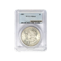 1883 P Morgan Silver Dollar PCGS MS 64 $1 Uncirculated