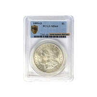 1899 O Morgan Silver Dollar PCGS MS 64 $1 Uncirculated