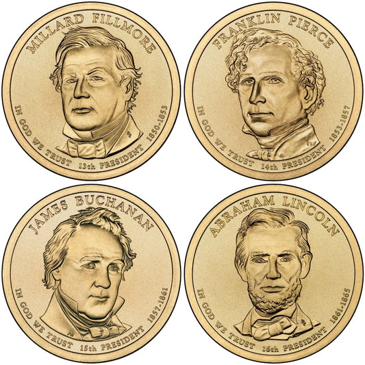 2010 - P and D Presidential Dollar 8 Coin Set
