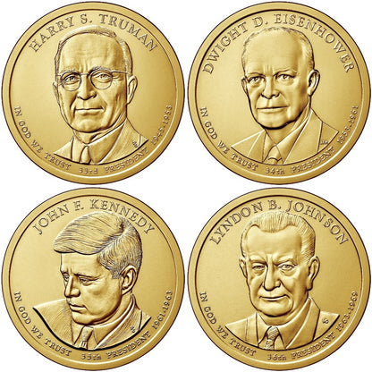 2015-D Presidential Dollar - 4 Coin Set