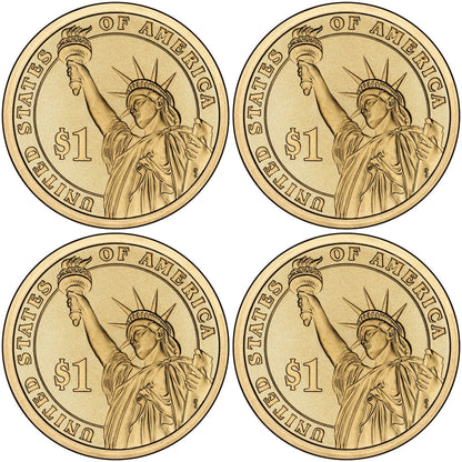 2015 - P Presidential Dollar 4 Coin Set