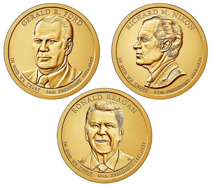 2016-D Presidential Dollar - 3 Coin Set