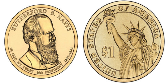 2011 Rutherford B. Hayes Presidential Dollar - 2 Coin P&D Set