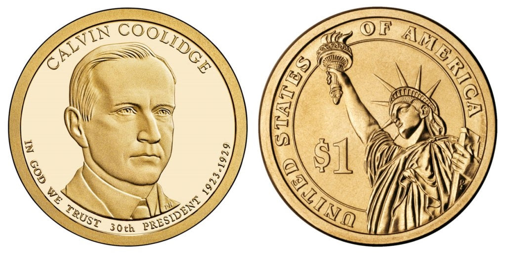 2014 P, D Calvin Coolidge Presidential Dollar - 2 Coin Set
