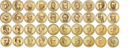 2007 - 2020 P and D Presidential Dollars 80 Coin Set
