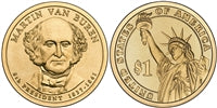 2008 - D Martin Van Buren - Roll of 25 Presidential Dollar