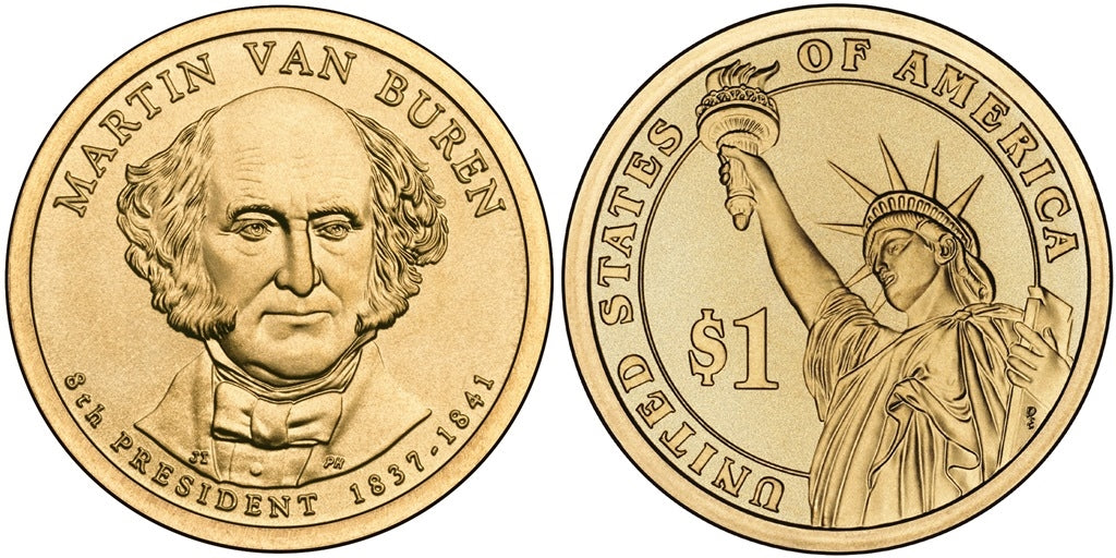 2008-P Martin Van Buren Presidential Dollar - Roll of 25 Coins