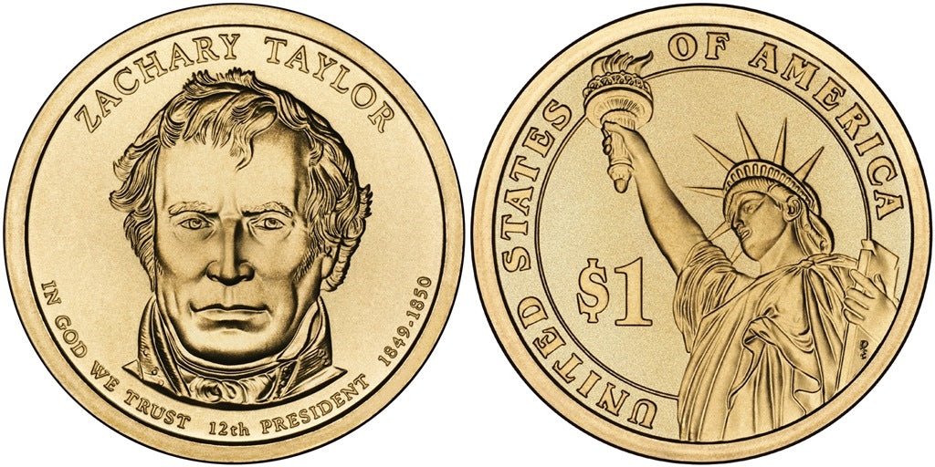 2009-D Zachary Taylor Presidential Dollar - Roll of 25 Coins