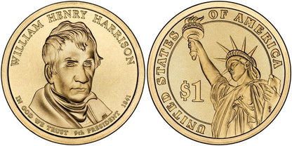 2009-P William Henry Harrison Presidential Dollar - Roll of 25 Coins