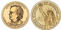 2011 - D Andrew Johnson - Roll of 25 Presidential Dollar