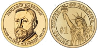 2012 - D Benjamin Harrison - Roll of 25 Presidential Dollar