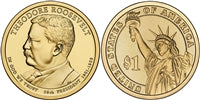 2013 - D Theodore Roosevelt - Roll of 25 Presidential Dollar