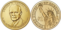 2015 - P Dwight Eisenhower - Roll of 25 Presidential Dollar