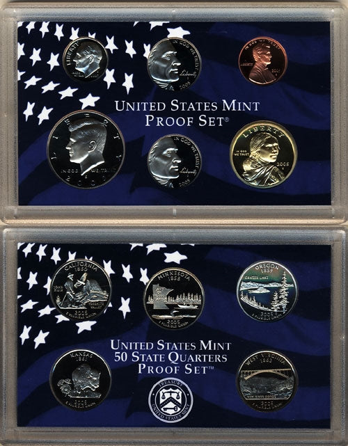 2005 U.S. Mint Clad Proof Set in OGP with CoA
