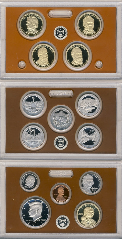 2011 U.S. Mint Clad Proof Set in OGP with CoA
