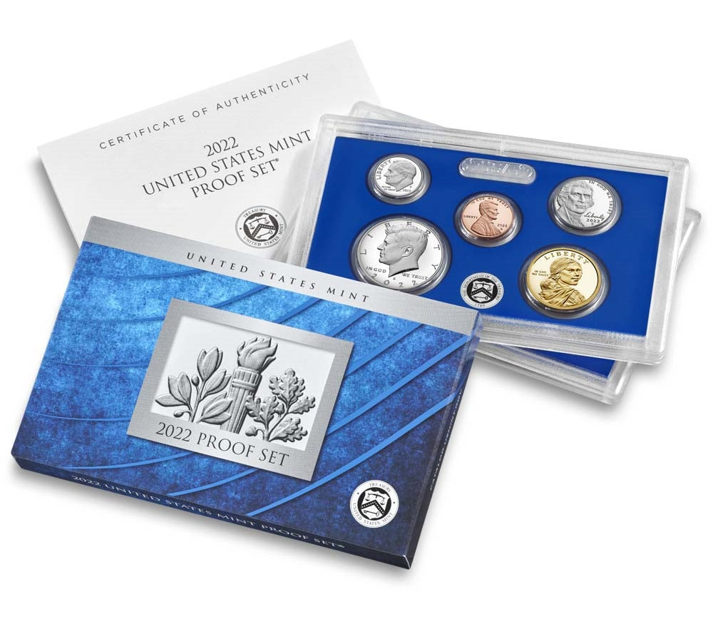 2022 U.S. Mint Clad 10 Coin Proof Set in OGP with CoA
