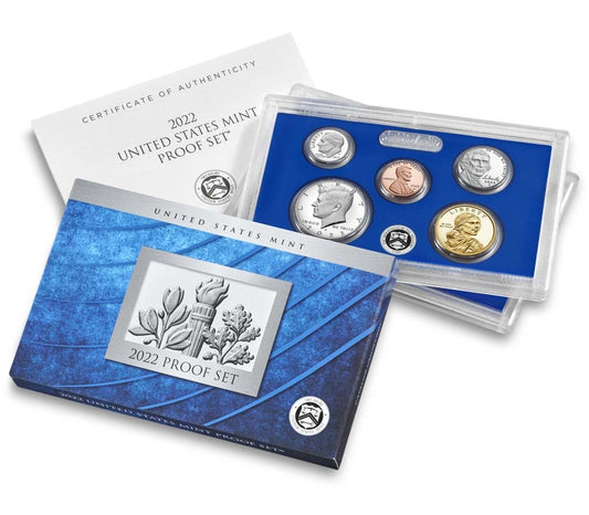2022 U.S. Mint Clad Proof Set - 10 Coins with OGP & CoA