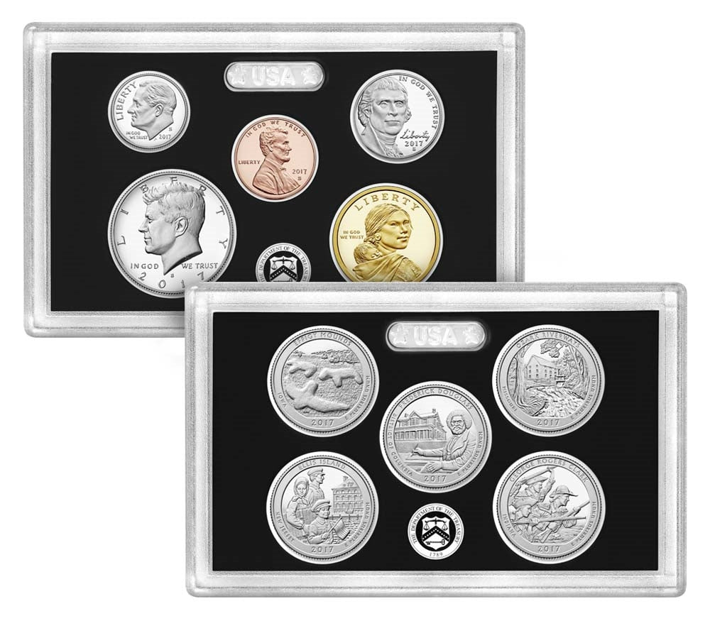 2017 U.S. Mint 10-coin Silver Proof Set - OGP box & COA