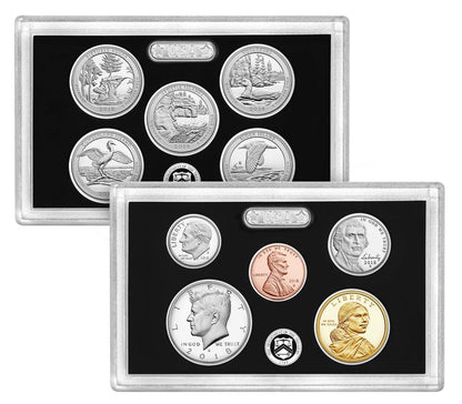 2018 U.S. Mint 10-coin Silver Proof Set - OGP box & COA
