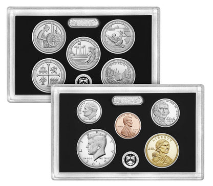 2019 U.S. Mint 10-coin Silver Proof Set - OGP box & COA