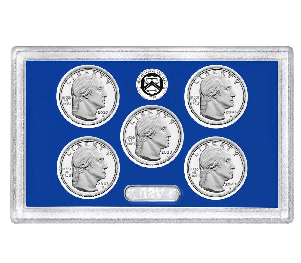 2023 S Clad Proof American Women Quarters 5-pc Set No Box or CoA