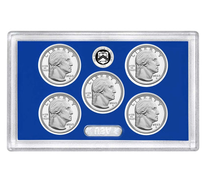 2023 S Clad Proof American Women Quarters 5-pc Set No Box or CoA