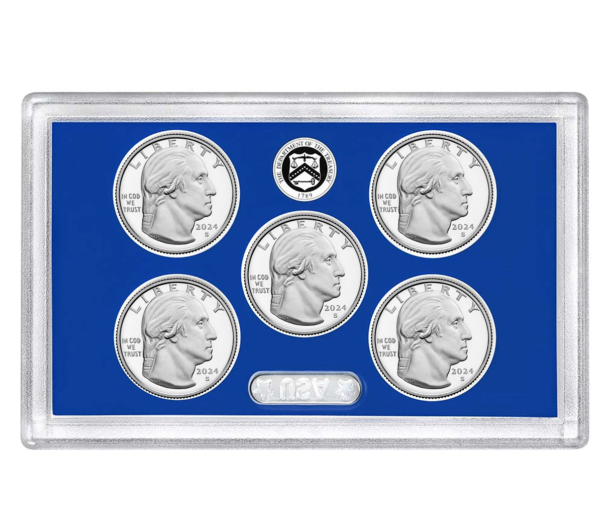 2024 S Clad Proof American Women Quarters 5-pc Set No Box or CoA