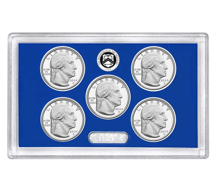 2024 S Clad Proof American Women Quarters 5-pc Set No Box or CoA