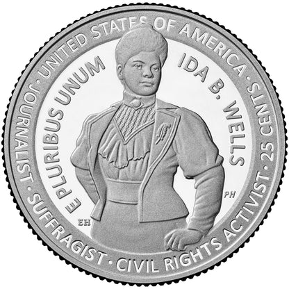 2025 S Clad Proof American Women Quarters 5-pc Set No Box or CoA