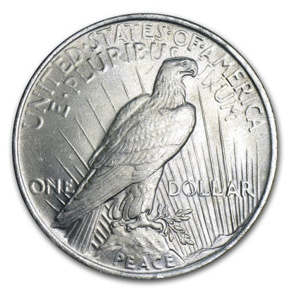 1926 Peace Dollar and 2026 Silver Eagle - 100 Year Silver Dollar 2-Coin Set in Specialty Felt Lined Blue Box