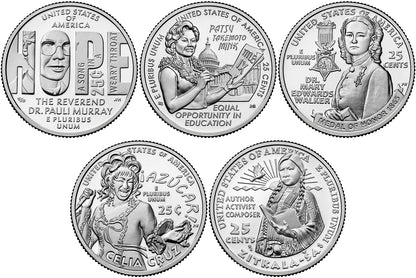 2024 P and D BU American Women Quarter 10 Coin Set