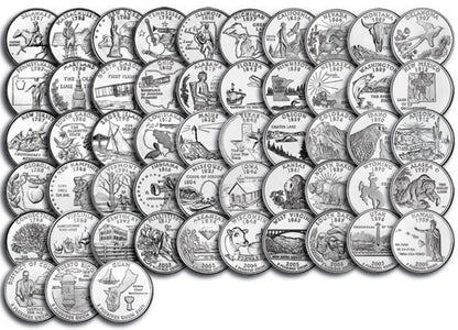 1999-2009 P, D State Quarter Complete Set - 112 Coins P&D