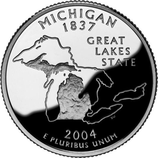 2004 - D Michigan - Roll of 40 State Quarters