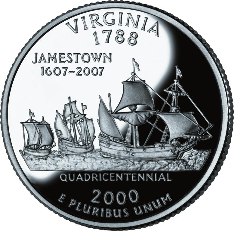 2000 - D Virginia - Roll of 40 State Quarters