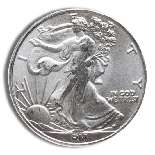 1/4 oz .999 Fine Silver Round - Walking Liberty - Single Coin