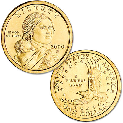 2000 P & D Sacagawea Dollar Set - First Year of Issue