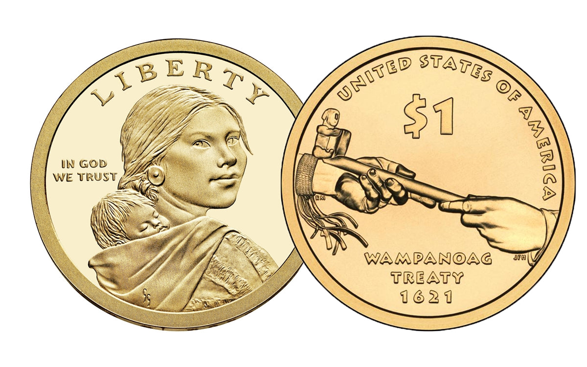 2011 P & D Native American Dollar Set - Wampanoag Treaty